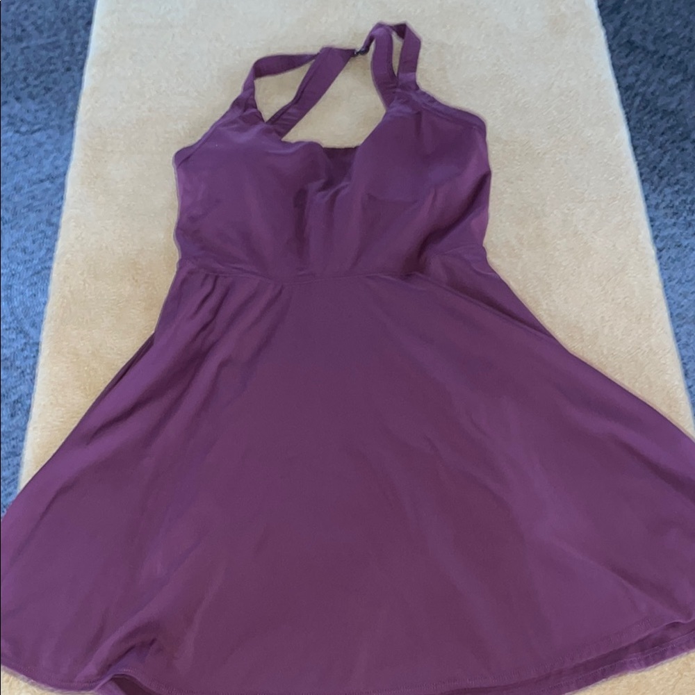 HALARA Purple Backless Dress